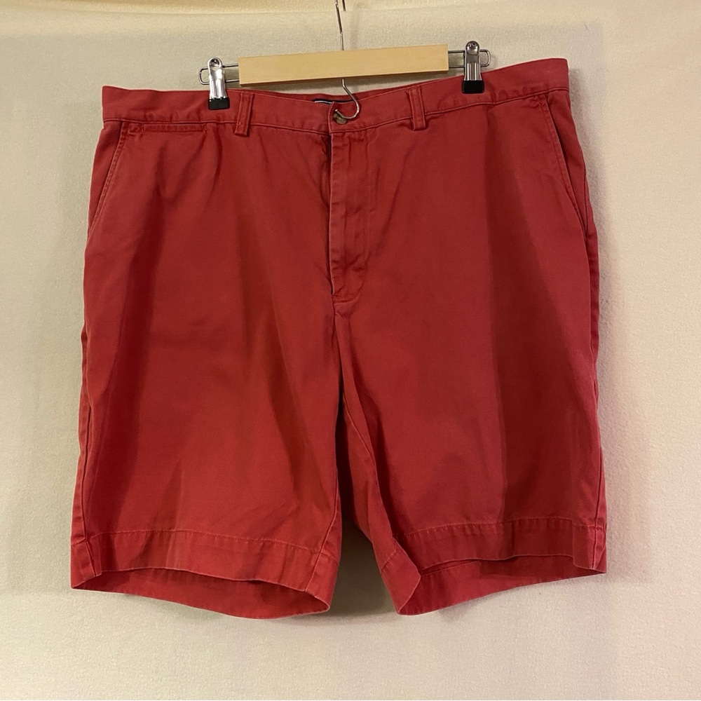 Polo Ralph Lauren 40 pale red 9" flat front cotton chino shorts